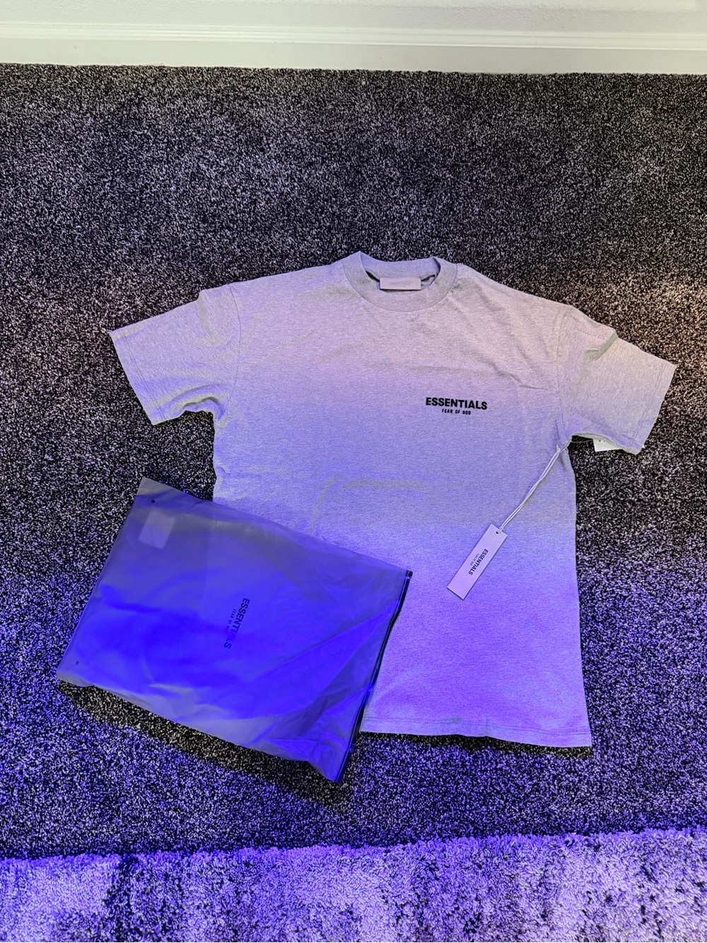 ESSENTIALS Light Gray Short Sleeve Logo Tee